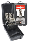 Saber Drill Set 1.0-13.0mm x 0.5mm Plastic Case