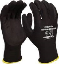 Rippa Grippa Black Synthetic Gloves