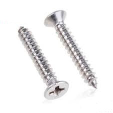 Stainless Steel Self-Tapper Screws - Counter Sunk Head Philips 8 Gauge