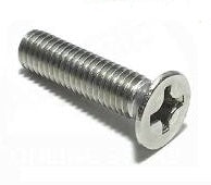 Stainless Steel Metal Thread Screw - Counter Sunk Head Philips M4